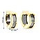 Золотые серьги-кольца с ониксом (арт. 104180/15жо) – изображение 5