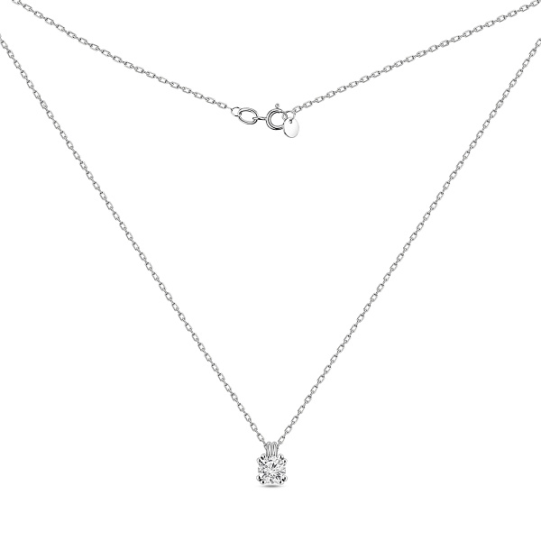 Колье из белого золота с бриллиантом (арт. Ц011163040б) – изображение 2