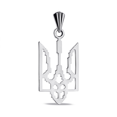 Подвес серебряный Герб Украины (арт. 7503/П2/3005)