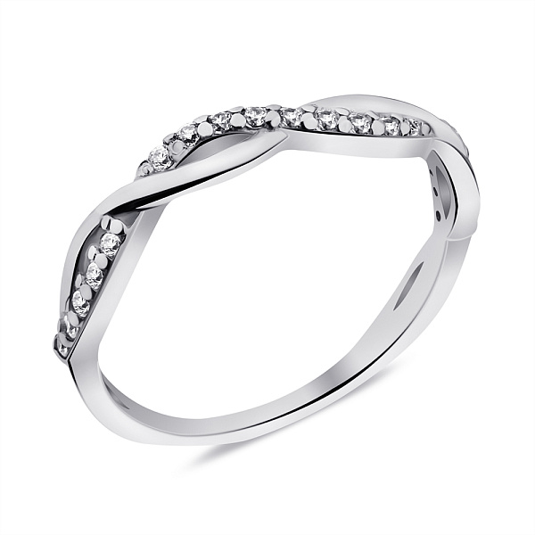 Серебряное кольцо с фианитами (арт. 7501/662кп) – изображение 1