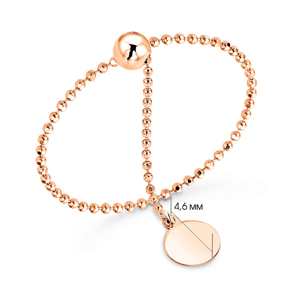 Кольцо FLY из красного золота (арт. 155897) – изображение 2