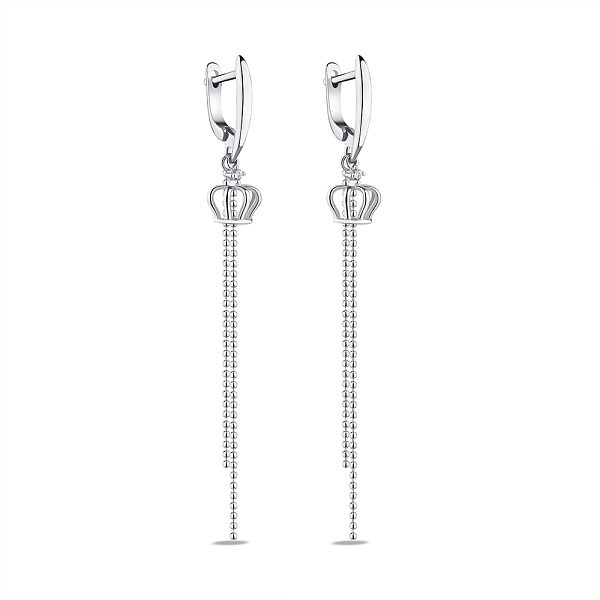 Серьги серебряные Корона (арт. 7502/9015) – изображение 1