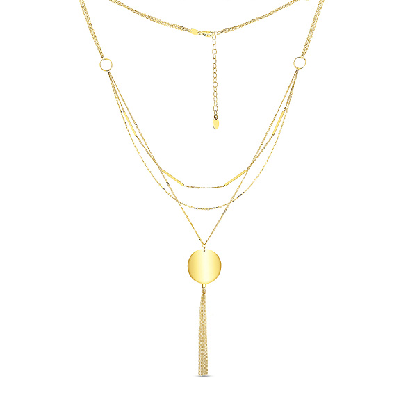 Золоте кольє Francelli без каменів (арт. 352986ж) – зображення 2