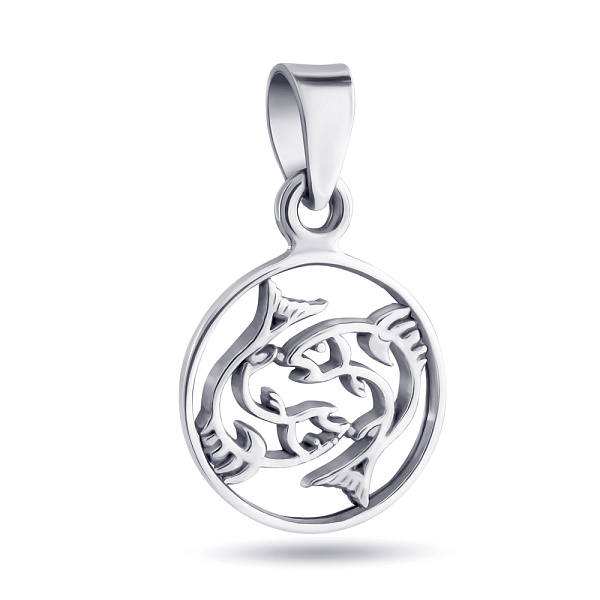 Серебряный кулон "Рыбы" (арт. 7903/3858рб) – изображение 1