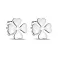 Серебряные серьги-пусеты Клевер (арт. 7518/2421) – изображение 1