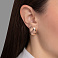 Серьги из красного золота без камней (арт. 470687) – изображение 2