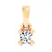 Золота підвіска  з діамантом (арт. П011650015) – зображення 1
