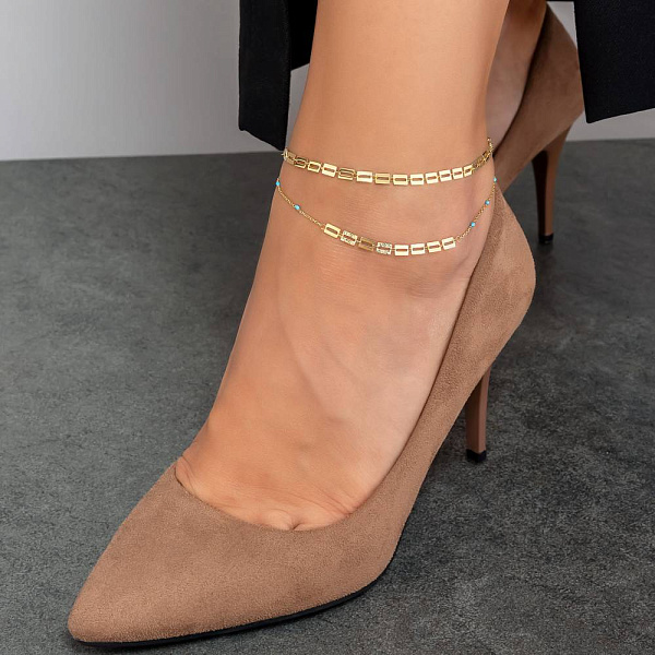 Браслет Francelli на ногу из желтого золота (арт. 3261059жегн) – изображение 2