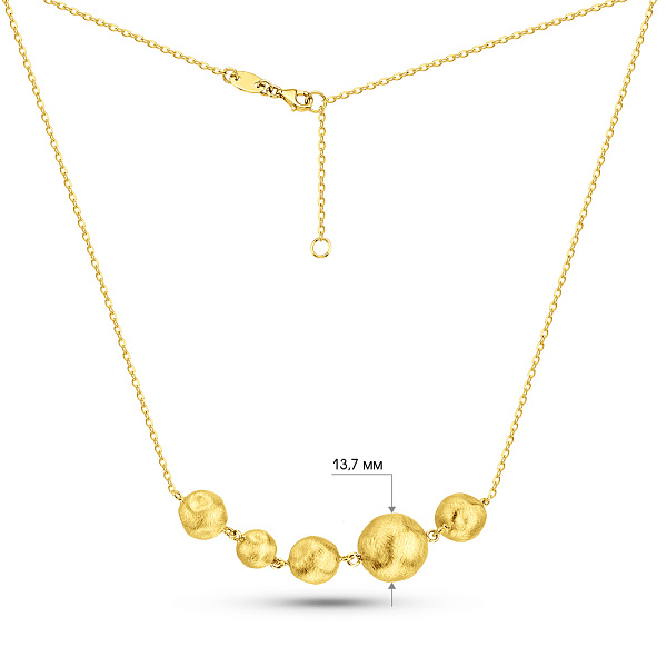 Кольє Francelli з жовтого золота (арт. 352869ж) – зображення 4