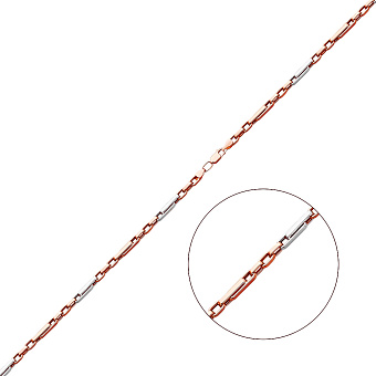 Фото Золотий ланцюжок з декоративним плетінням (арт. 351186кб)