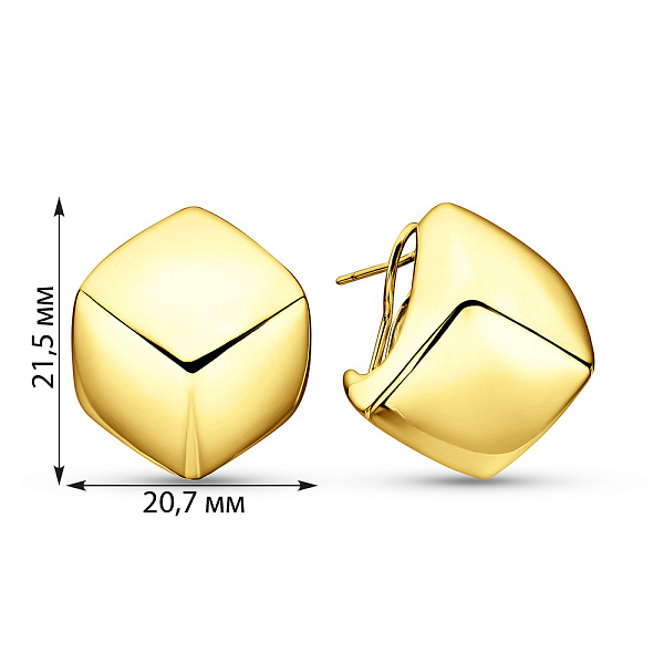 Серьги из желтого золота Francelli (арт. е1091767ж) – изображение 5