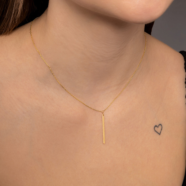 Колье из желтого золота без камней (арт. 352490ж) – изображение 3