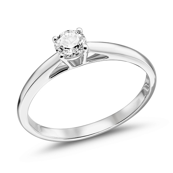 Помолвочное золотое кольцо с бриллиантом (арт. К341524020б) – изображение 1