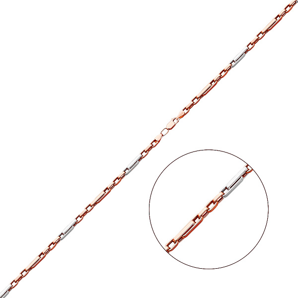 Золотий ланцюжок з декоративним плетінням (арт. 351186кб) – зображення 1