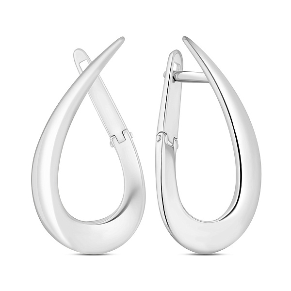 Золотые серьги без камней (арт. 110468б) – изображение 1