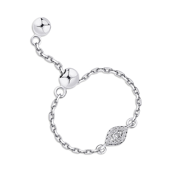 Серебряное кольцо Глаз с фианитами (арт. 7501/7016) – изображение 1