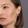 Золотые серьги без камней (арт. 109691/15) – изображение 2