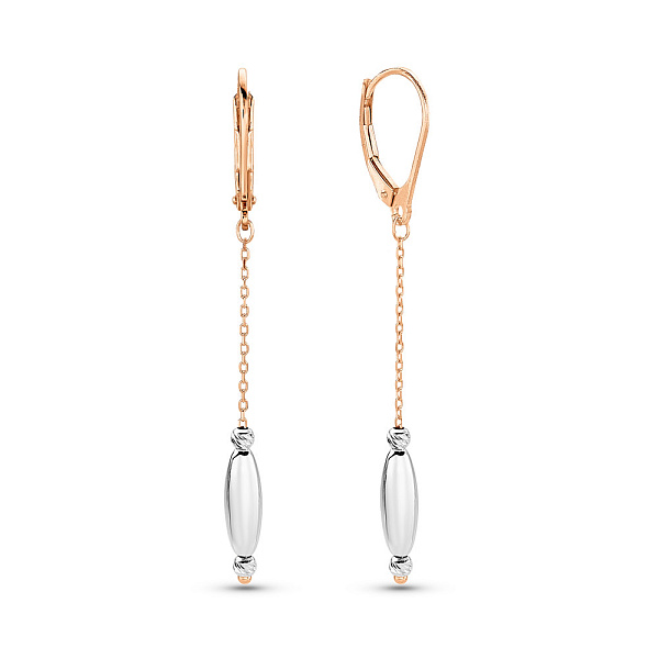 Золотые серьги-подвески (арт. 1091215кб) – изображение 1