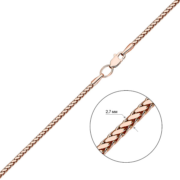 Золотая цепочка плетения Колосок (арт. 3018207) – изображение 3