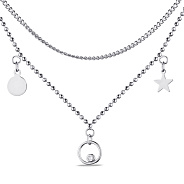 Фото Серебряное колье с фианитами Trendy Style (арт. 7507/1922)