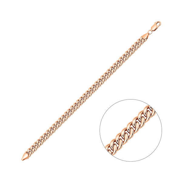 Браслет из красного золота без камней (арт. 311012д) – изображение 1