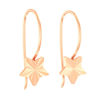 Детские золотые серьги «Звездочки» (арт. 110483)