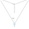 Серебряное колье с крестиком с опала (арт. 7507/441Поб) – изображение 3