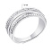 Серебряное кольцо с фианитами (арт. 7501/6194) – изображение 2