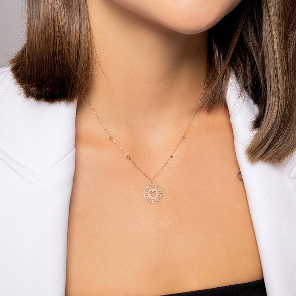 Колье Олимпия из красного золота (арт. 352818) – изображение 3