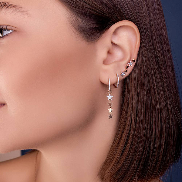 Золоті сережки-клаймбери (арт. 1101012) – зображення 6