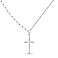 Серебряное колье Крестик без камней (арт. 7507/1960) – изображение 1