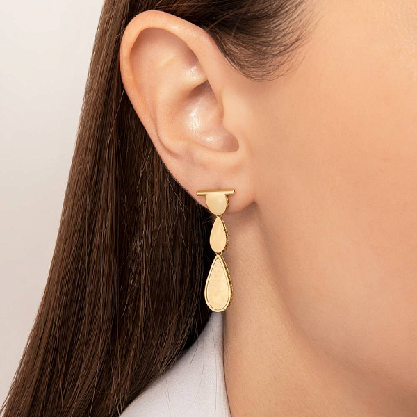 Серьги из желтого золота Francelli (арт. 1091691ж) – изображение 2