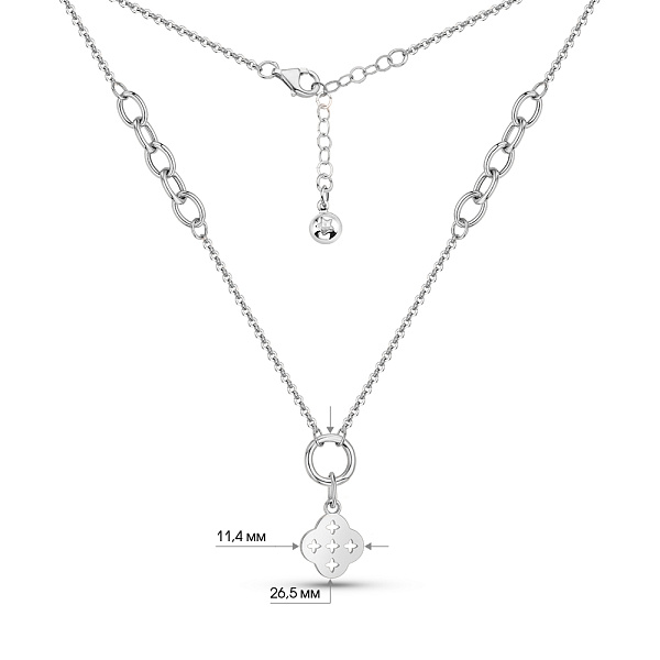 Золотое колье Клевер (арт. 352679б) – изображение 3