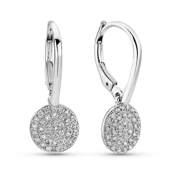 Золоті сережки з діамантами (арт. С341451030б) – зображення 1