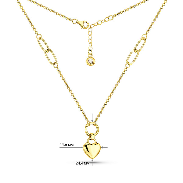 Кольє з жовтого золота (арт. 352672ж) – зображення 3