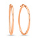 Серьги-кольца из красного золота (арт. 100742/30) – изображение 1