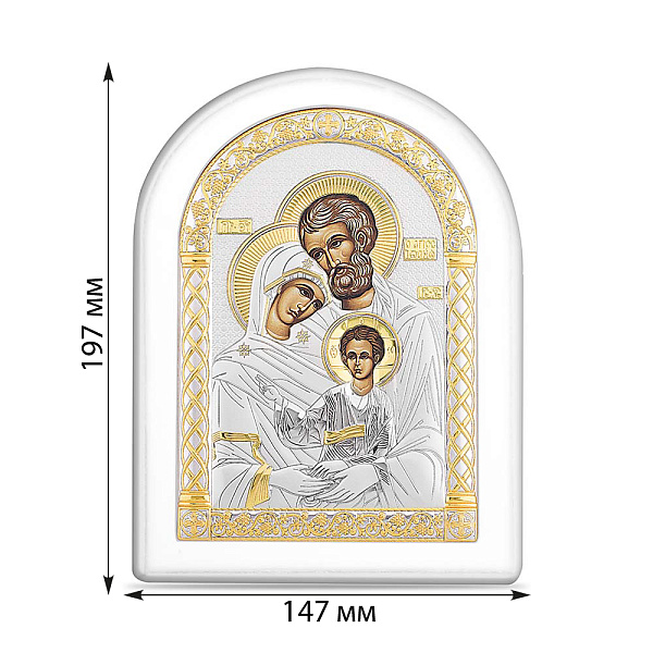 Икона Святое Семейство (147х197 мм) (арт. A-4/005G/B) – изображение 2