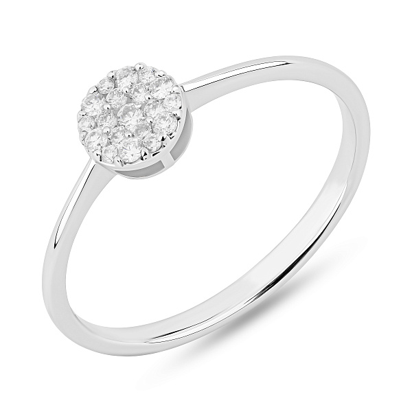 Золотое кольцо с бриллиантами (арт. К341358010б) – изображение 3