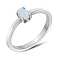 Серебряное кольцо с опалом (арт. 7501/4672/2Поб) – изображение 1