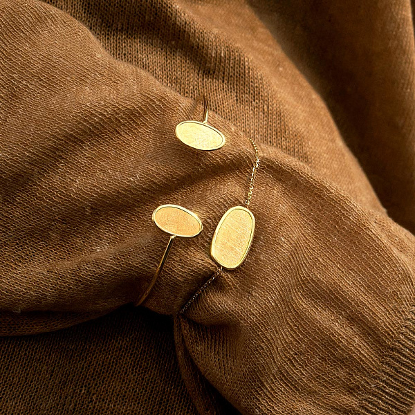 Золотой браслет Diva в желтом цвете металла (арт. 324907ж) – изображение 2