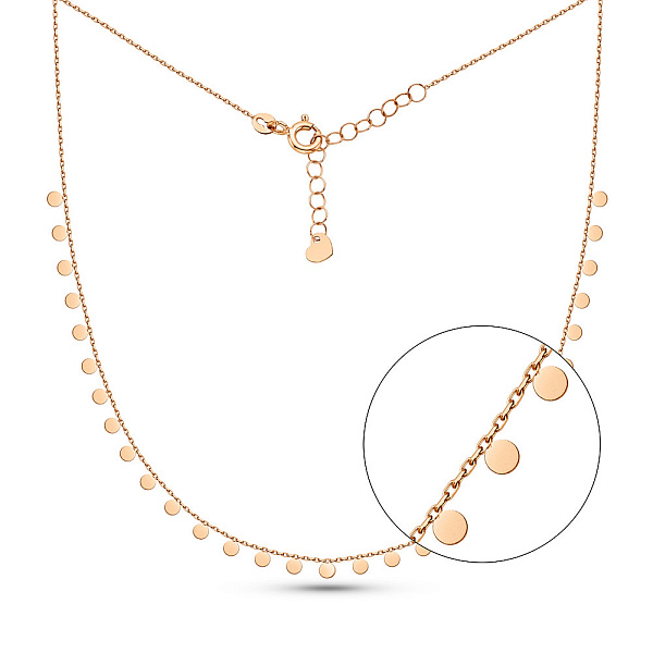Колье из красного золота Монеты (арт. 352556) – изображение 1