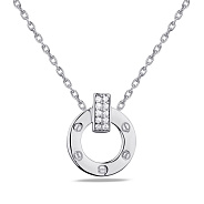 Фото Серебряное колье с фианитами (арт. 7507/1780)