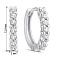 Серьги-кольца из серебра с фианитами (арт. 7502/10031/15) – изображение 2