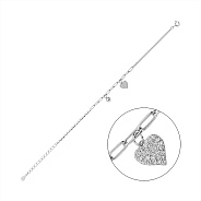 Серебряный браслет с подвесками (арт. 7509/4903)