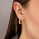 Серьги из красного золота без камней (арт. 109047) – изображение 3