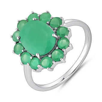 Масивна срібна каблучка Квітка (арт. 7501/1990124Изм)