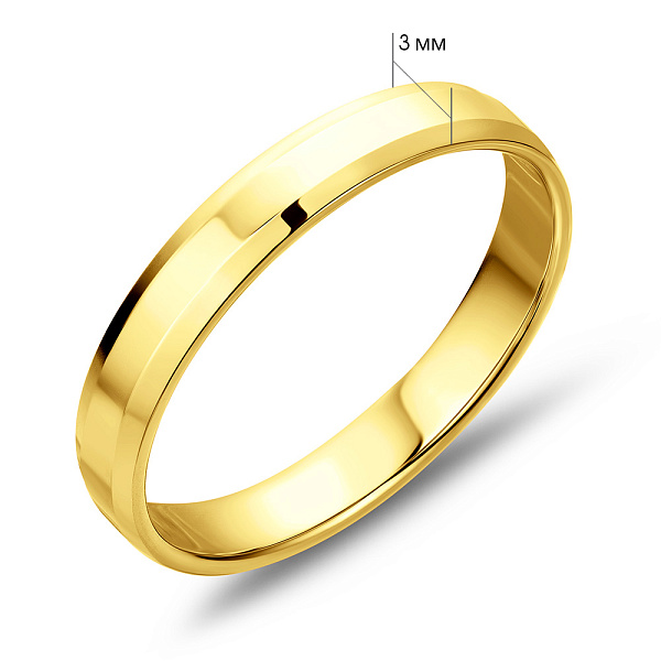 Обручка з жовтого золота (арт. 239230ж) – зображення 2
