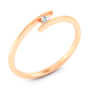 Фото Кольцо из золота с бриллиантом (арт. К011711)