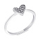 Серебряное кольцо Сердце с фианитами (арт. 7501/6132) – изображение 1