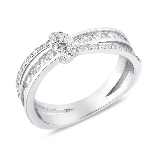 Серебряное кольцо с фианитами (арт. 7501/8436) – изображение 1